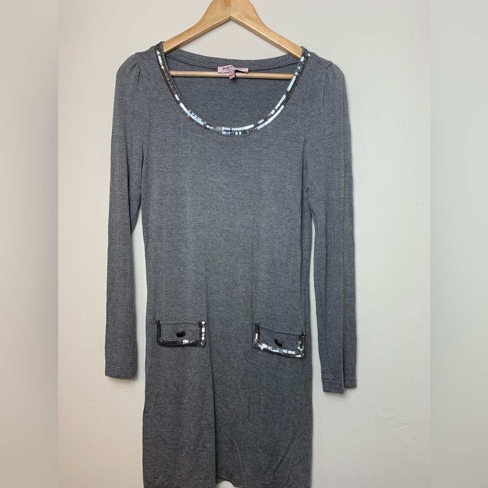 Juicy couture cotton dress with sequin trim